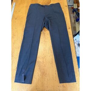 PT01 Traveller 36x31 Mens Charcoal Grey Wool Blend Stretch Dress Pants Slacks